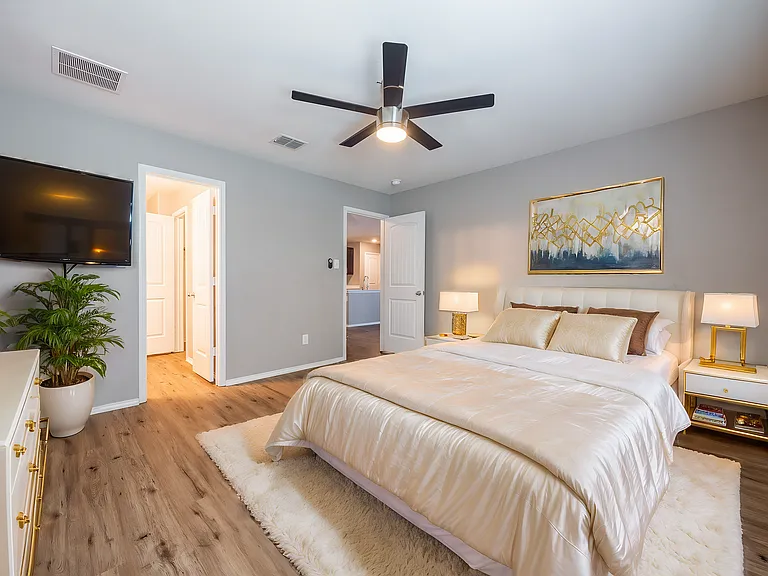 Virtually Staged Master Bed Room