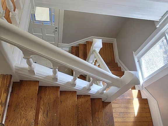 The beautiful staircase! View from the top.