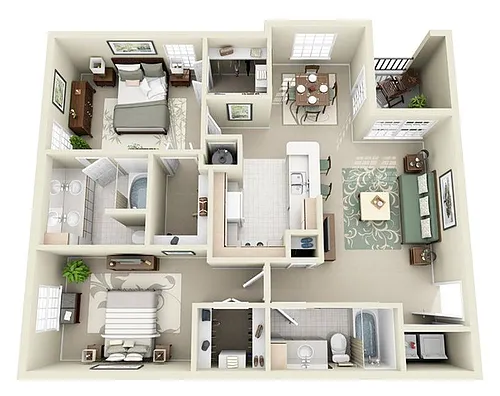 Floor plan 2B