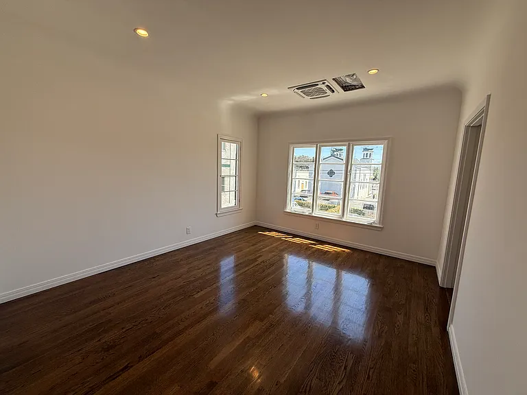 Newly Installed Gleaming White Oak Hardwood Floors
