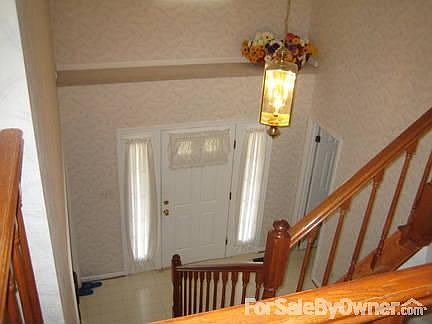 House front Cherry blossom