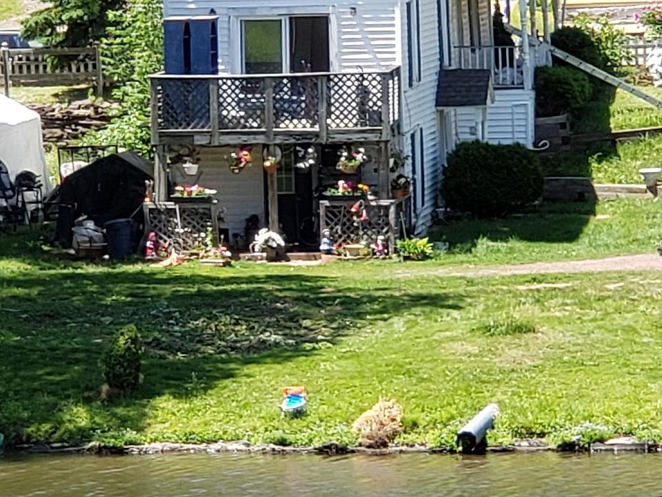 rear view of house across the West Branch of Delaware River in Hobart