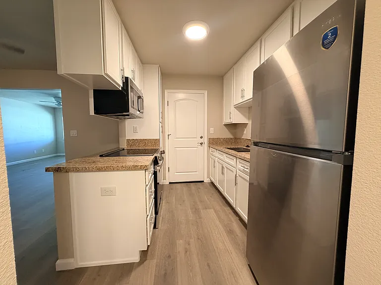 Kitchen from hallway.