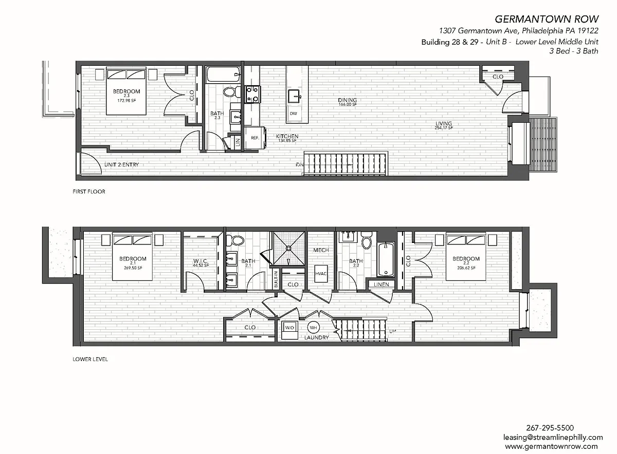 Floor plan 9-Plex - Lower Level Layout