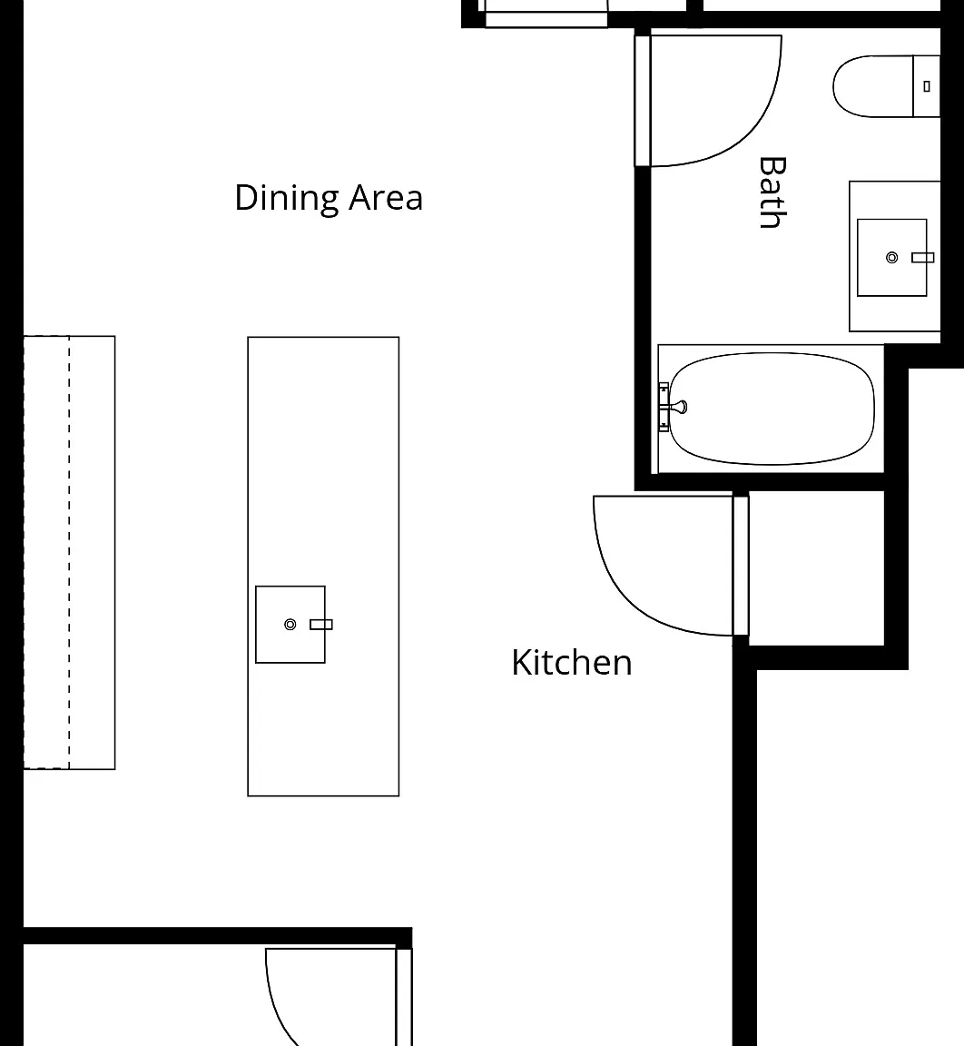 1 bed, 884 sqft, $3,350 — Photo 3