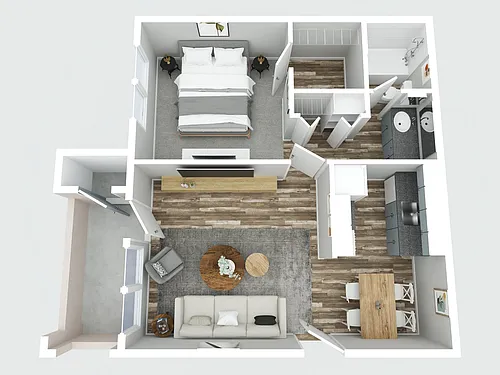 Floor plan Standard One Bedroom