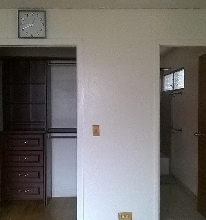 Bedroom 1- master bedroom walk in closet, built-ins & master