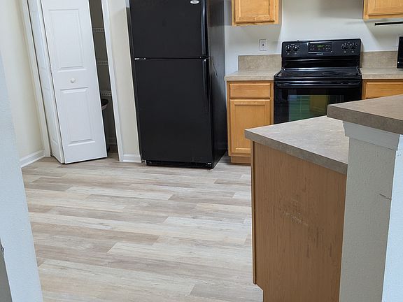 Kitchen with new flooring
