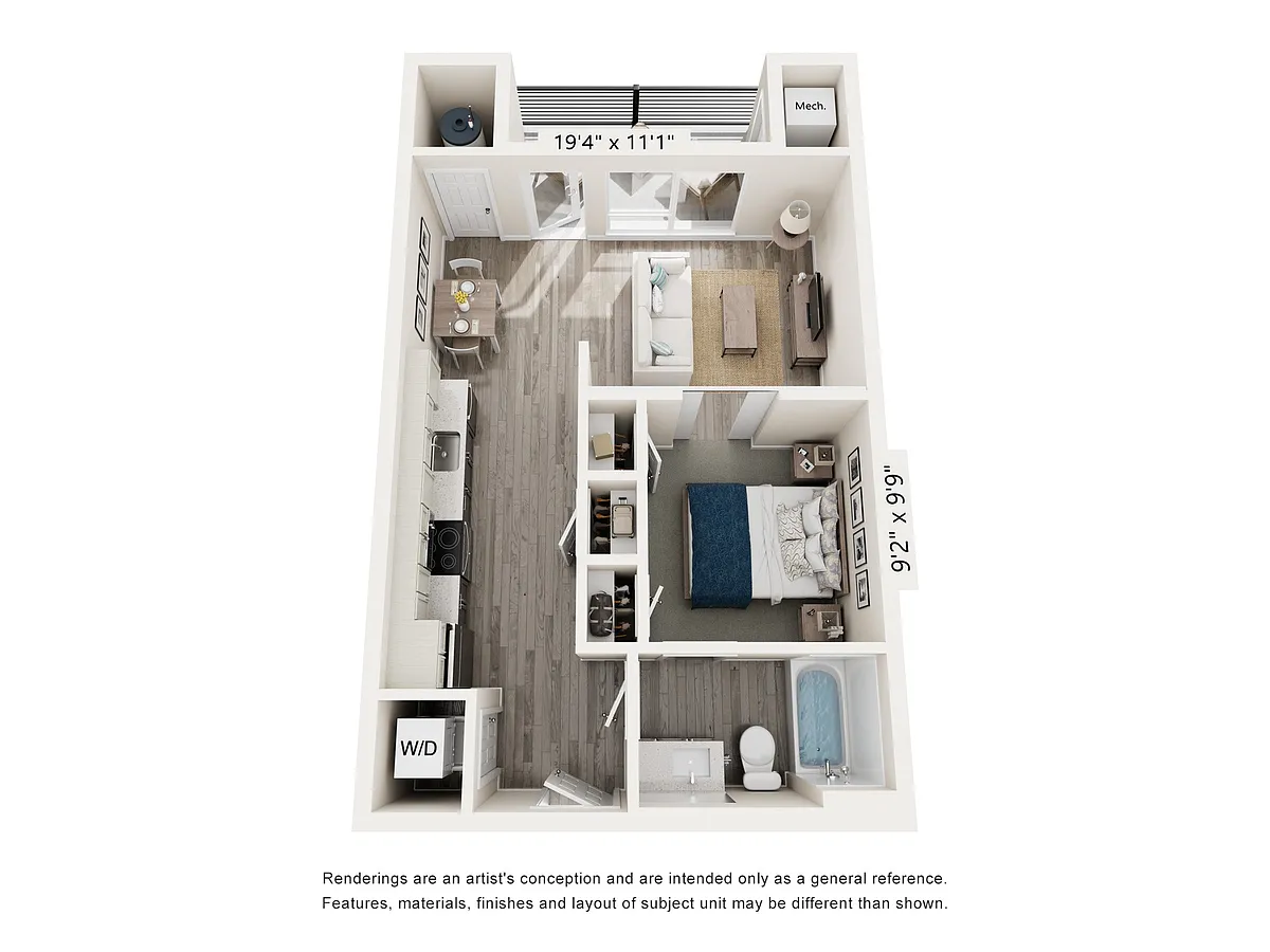 Floor plan Studio - S1