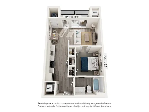 Floor plan Studio - S1