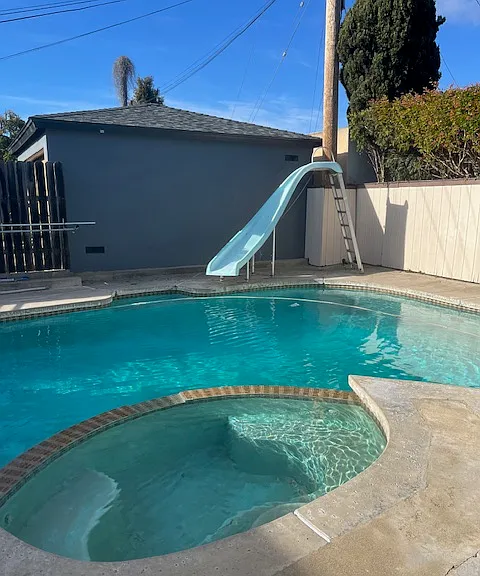 pool and jacuzzi