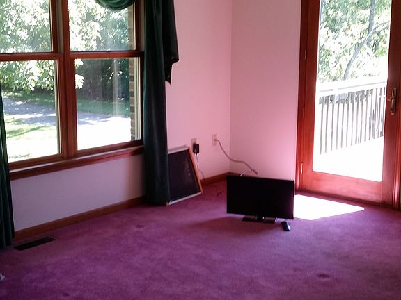 Master bedroom opens to deck