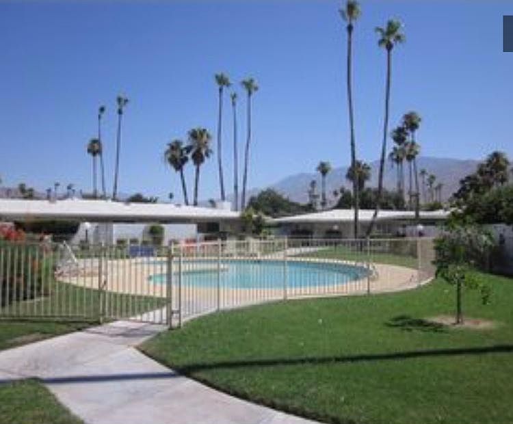 Community pool behind the unit