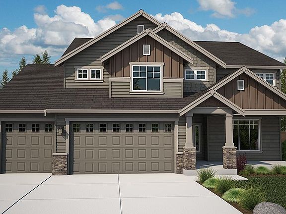 Elevation B 3 Car Garage