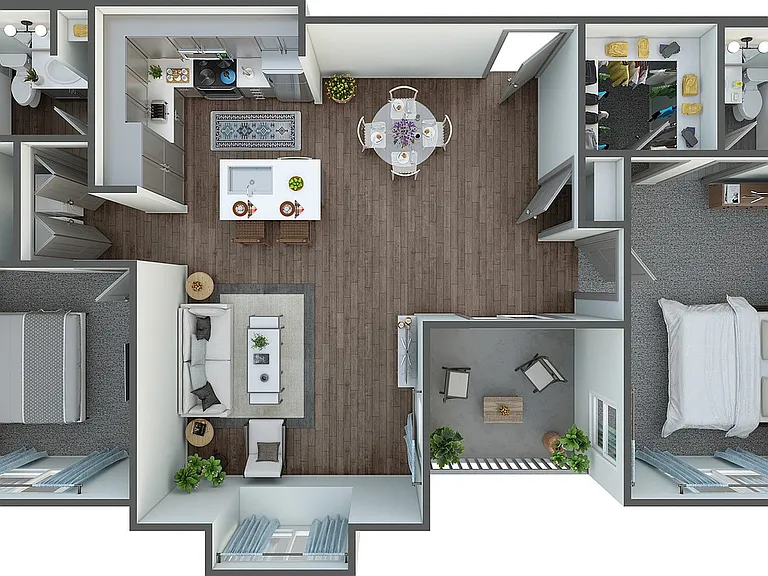 Explore the modern elegance of our open-concept two-bedroom apartment, designed for comfort and style. Explore the modern elegance of our open-concept two-bedroom apartment, designed for comfort and style.