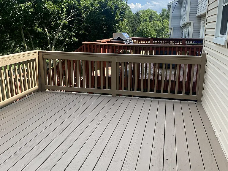 The deck, 18' x 12'