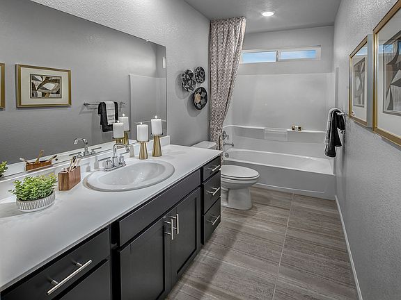 Residence 4 bathroom modeled at a nearby Meritage community.