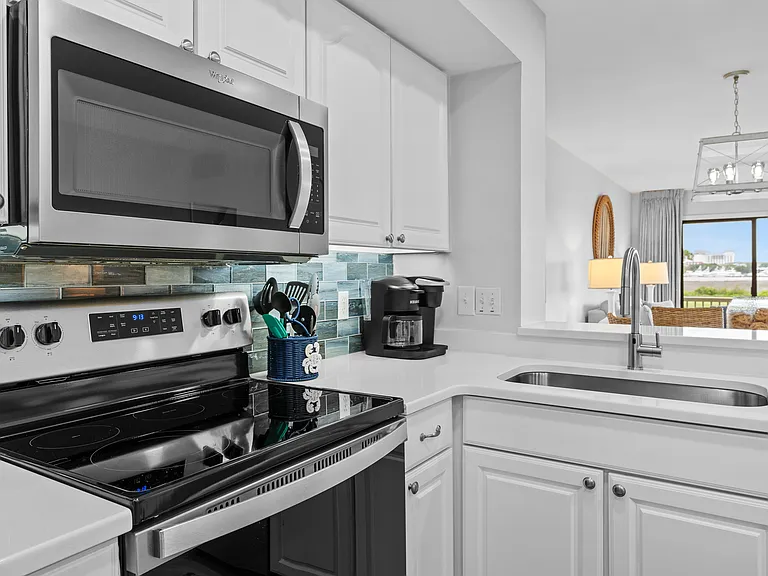 Glass top range & microwave
