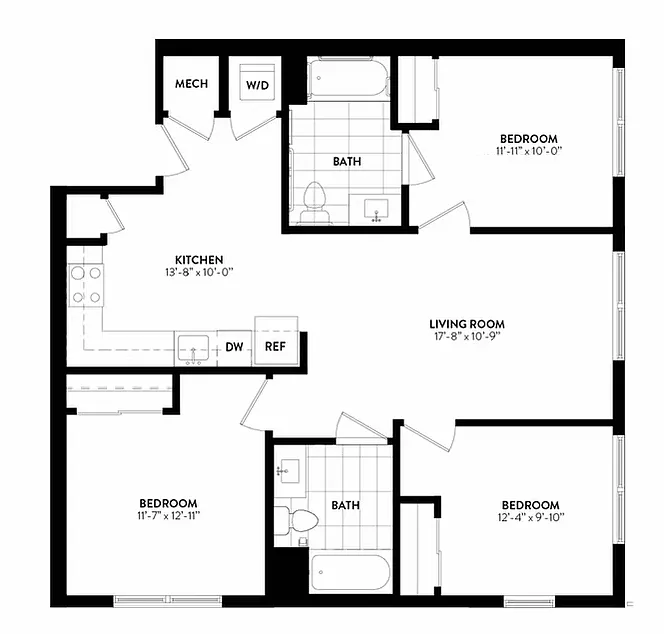 Floor plan 3 Bedroom
