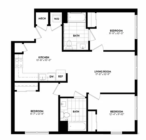 Floor plan 3 Bedroom