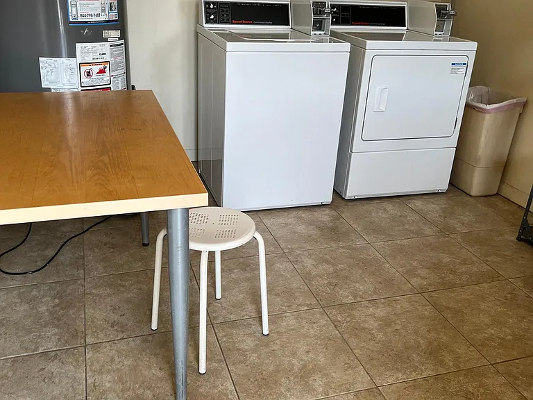 Laundry room. Only three apartments and large commercial laundry.
