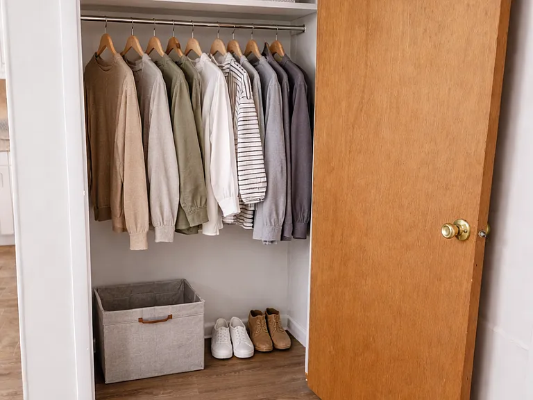Virtually Staged Closet