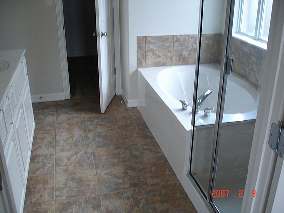 Seperate tub and shower in master