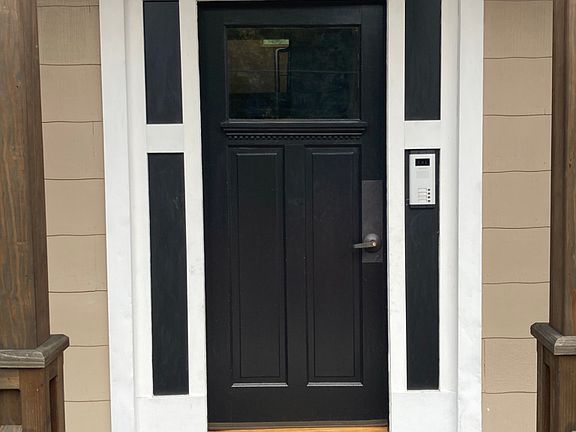 Front Door with Security System