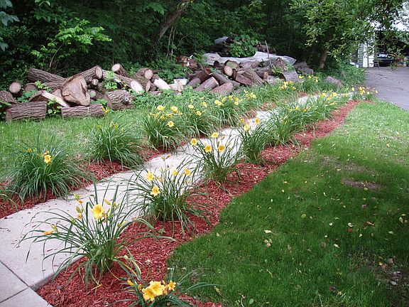 Sidewalk to Garage