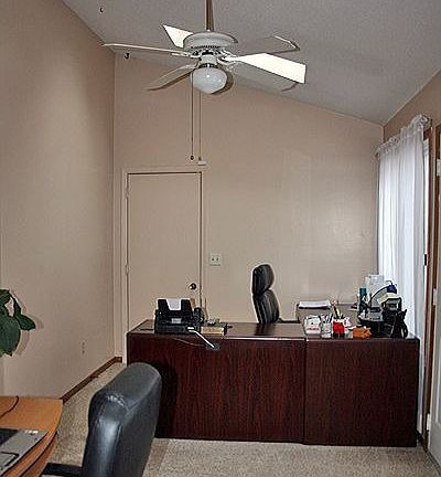 Versatile 4 season room can be used for an office, den, dining, or relaxing!