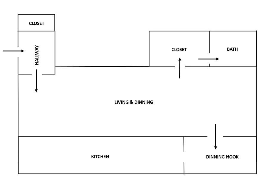 Floor plan Studio Apartment