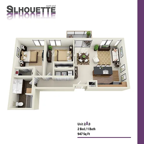 Floor plan 2A3