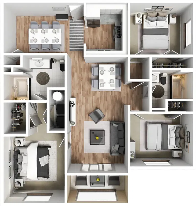 Floor plan 3 X 2