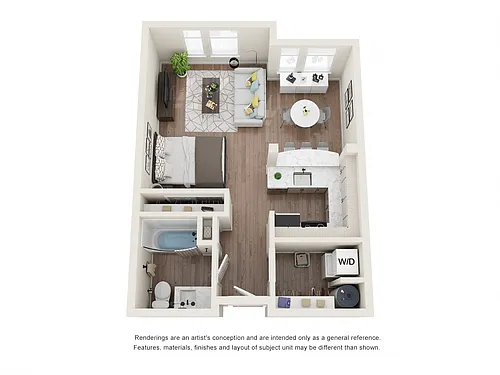 Floor plan Studio F