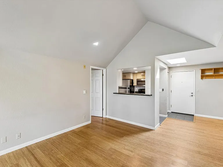 View of living room from balcony