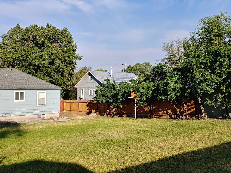 Large fenced yard