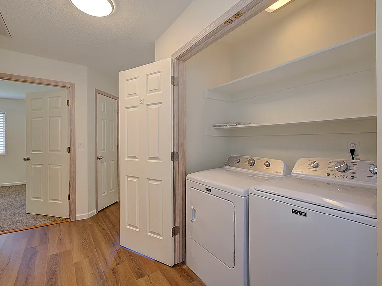 Laundry- new washer and dryer included