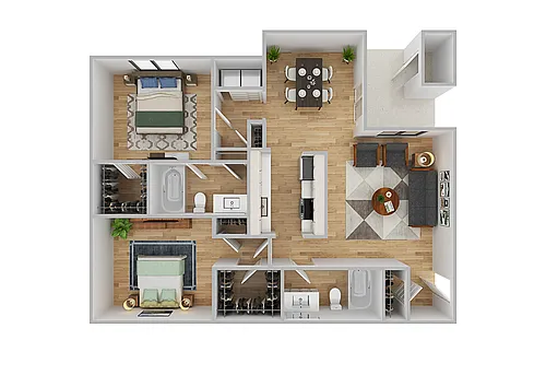 Floor plan B3 | Renovated