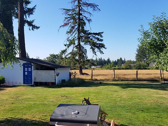 View of backyard
and shed