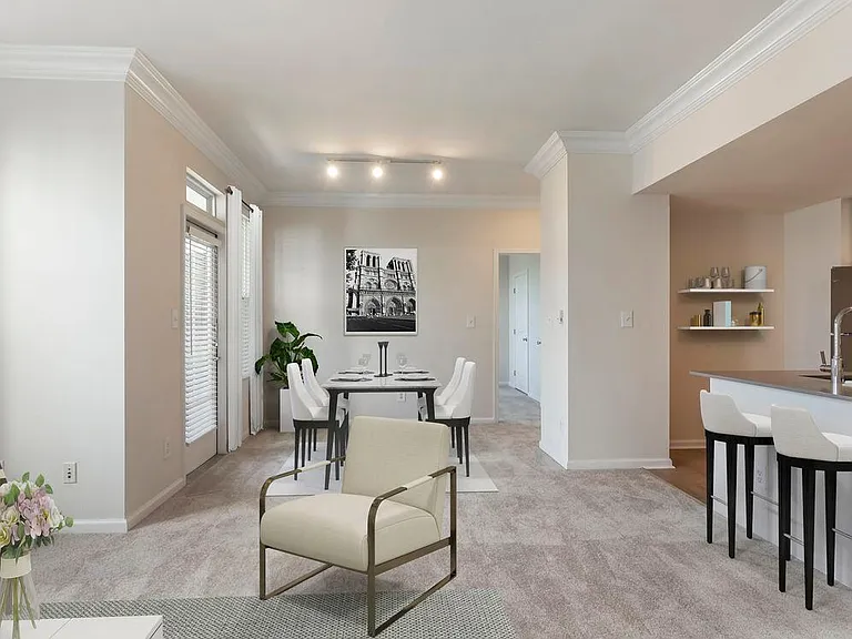 Finish Package II living and dining areas