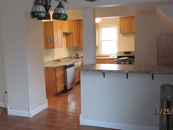 Kitchen and bar area