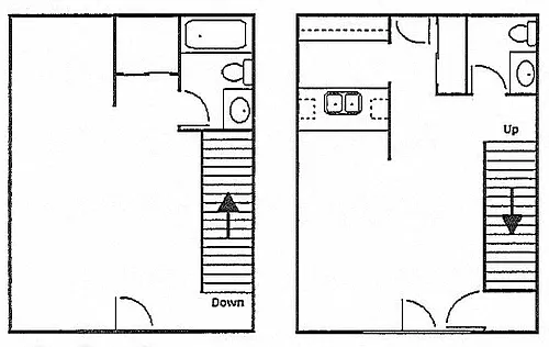 Floor plan Gwendolyn - One Bedroom