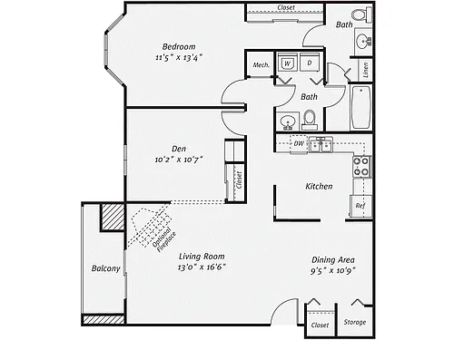 Floor plan B1-1049