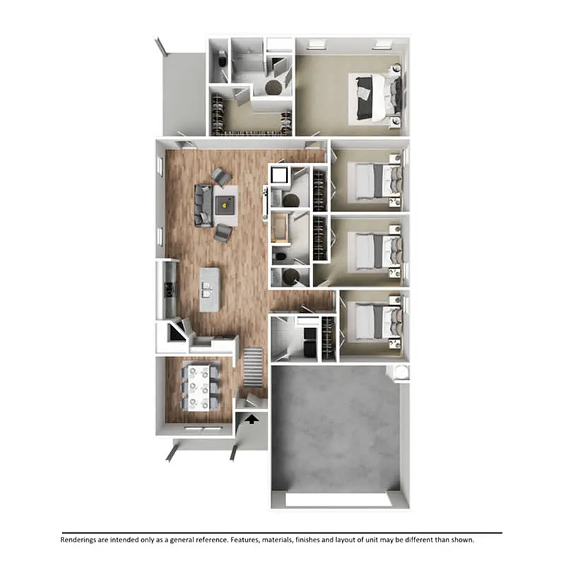 Floor plan 3BR 2BA