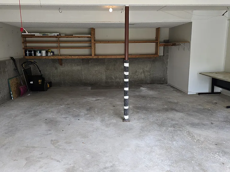 2-car garage with lots of storage