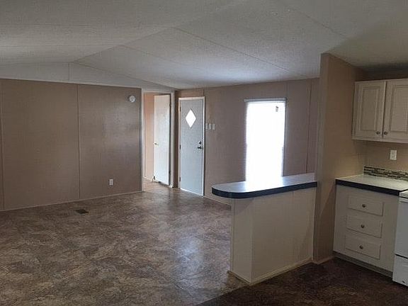 Looking from kitchen to living
