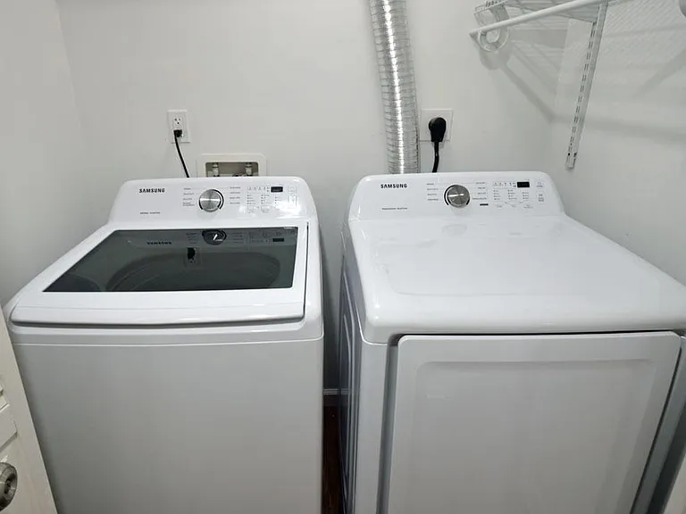 Downstairs laundry area
