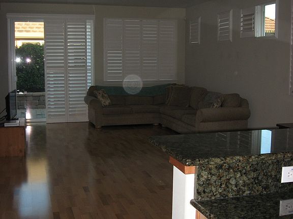 Living room with laminate flooring