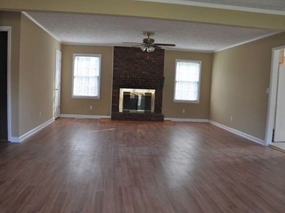 family room with fire pla