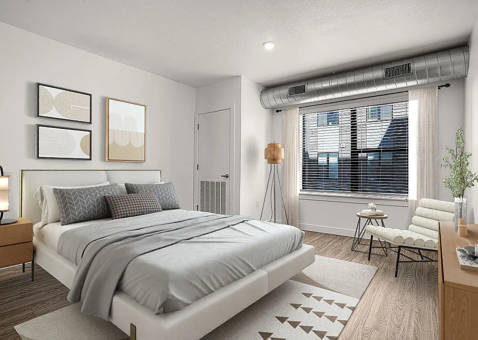 Virtually Staged Bedroom